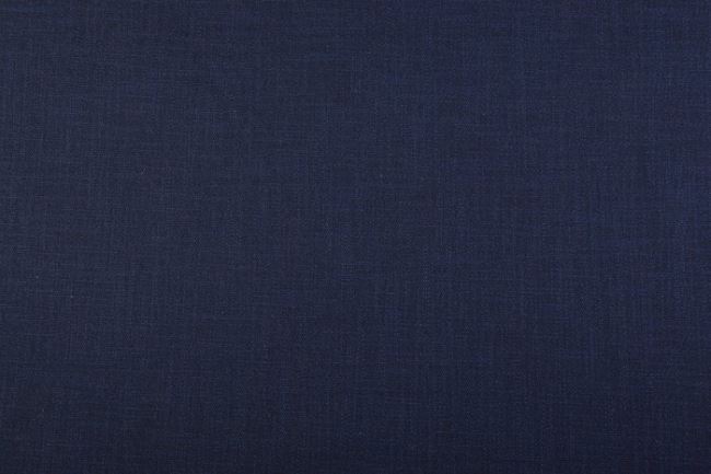 Bavlněná látka s příměsí lnu v tmavě modré barvě 0652/600