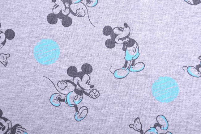 Teplákovina French Terry z kolekce Disney s potiskem Mickey Mouse 133.279.0001