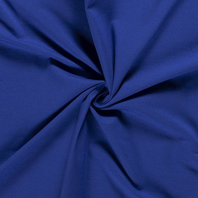 Bavlněný úplet v barvě královská modř T14486/105