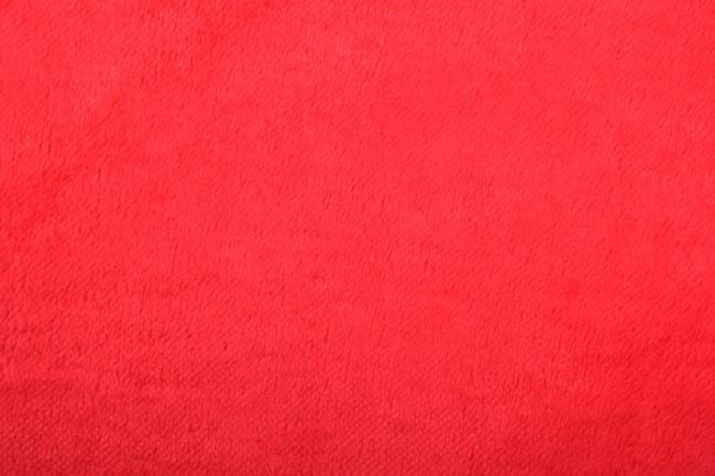 Fleece s chlupem v červené barvě 10155/015