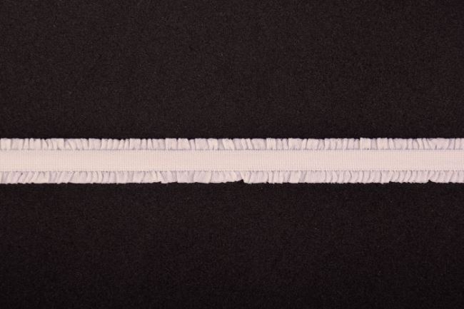 Lemovací pruženka s kanýrkem ve smetanové barvě o šířce 1,2 cm 43520