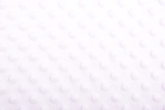 Minky fleece ve smetanové barvě s vytlačenými puntíky 03347/051