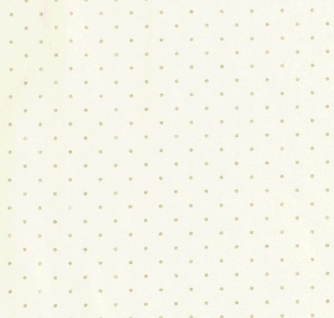 Vánoční látka z bavlny ve smetanové barvě s potiskem zlatých puntíků 20701/051