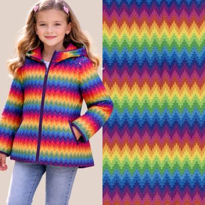 Softshell s digitálním barevným potiskem ozdobných pruhů 20446/004