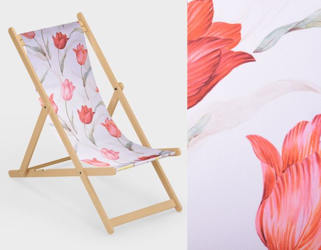 Lehátkovina šíře 150 cm s potiskem květin LH39