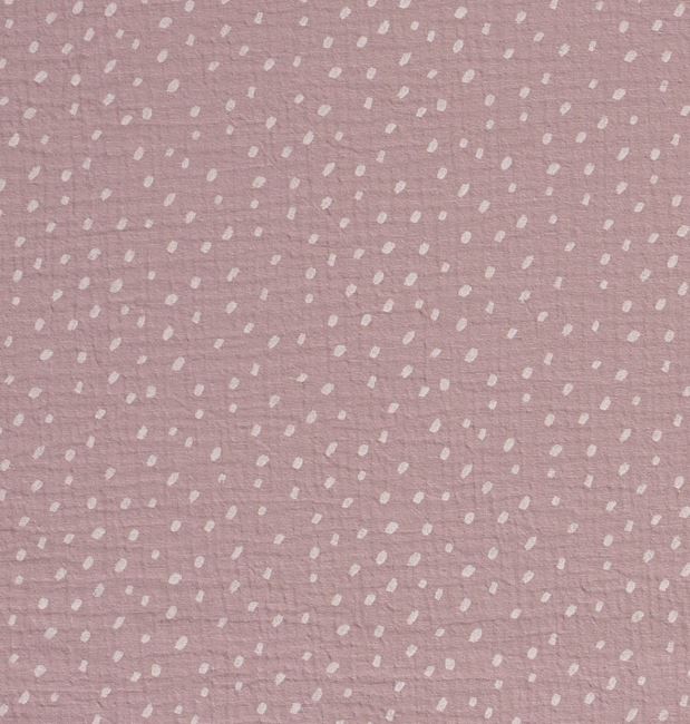 Mušelín v růžové barvě s potiskem puntíků 19294/012