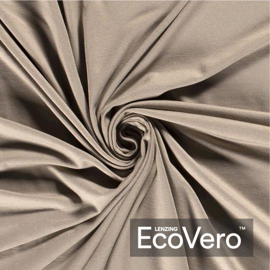 Viskózová teplákovina Eco Vero v béžové barvě 18501/054