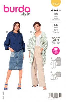 Střih na lehkou bundu 6022