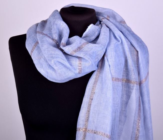 Šátek v modré barvě SA14