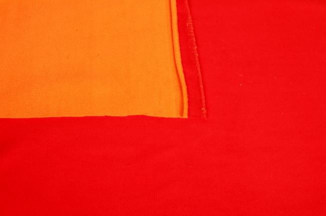 Double fleece červeno-oranžový 0375/443