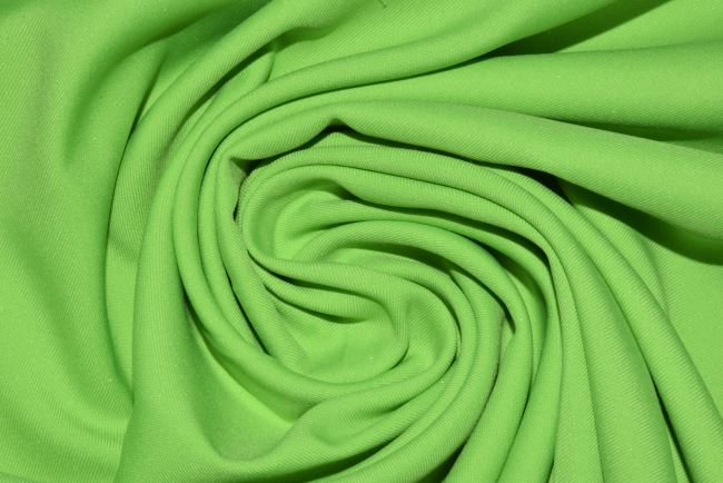 Elastická látka na sportovní kalhoty/bundy v jasně zelené barvě DEC0074
