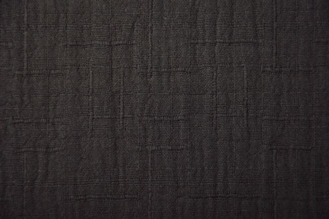Bambusový mušelín v tmavě hnědé barvě 186134