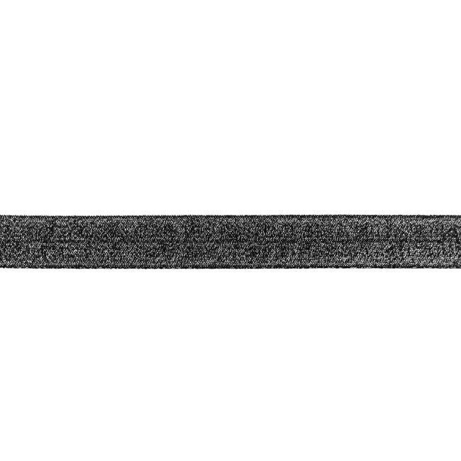 Lemovací pruženka v černé barvě s leskem široká 2cm 32272