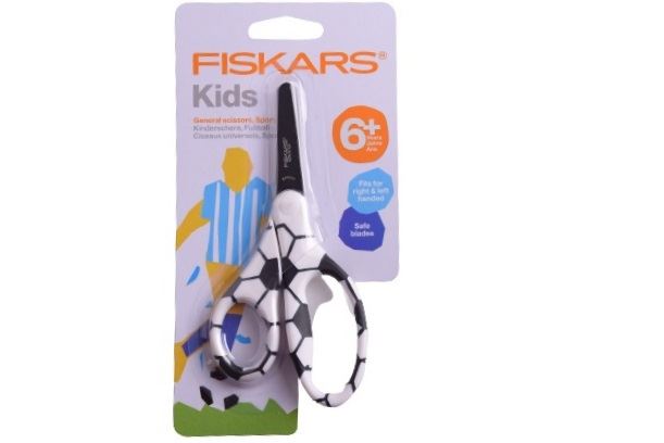 Dětské nůžky Fiskars s designem fotbalu 13 cm 1023913