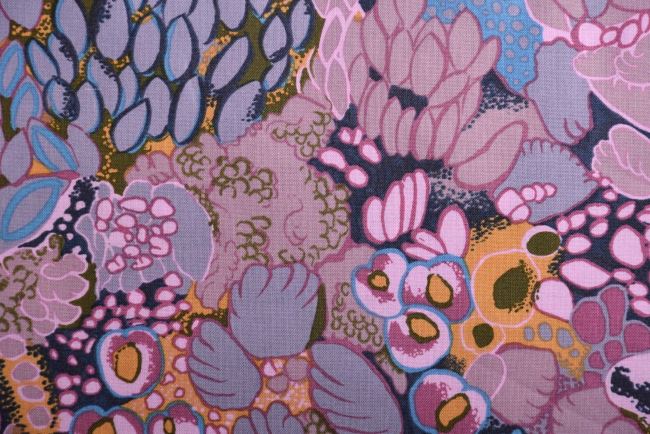 Americká bavlna na patchwork s potiskem květin 199PYOPM/161