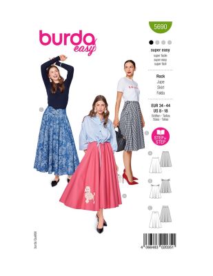 Střih na sukni ve vel. 34-44 5690