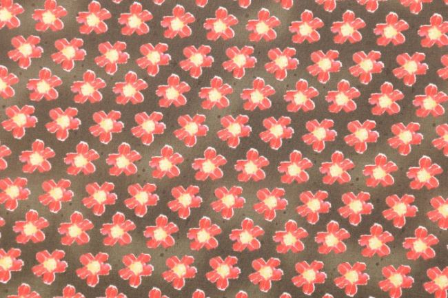 Americká bavlna na patchwork s květy 199PYOPM/86