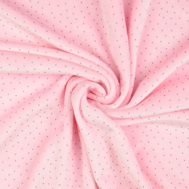 Nicky fleece v růžové barvě s puntíky 132304.5017