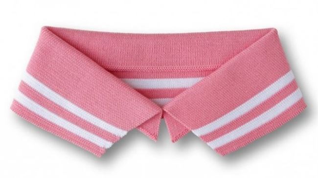 Límeček z BIO bavlny v růžové barvě s proužkou vel.S 473S82C/13