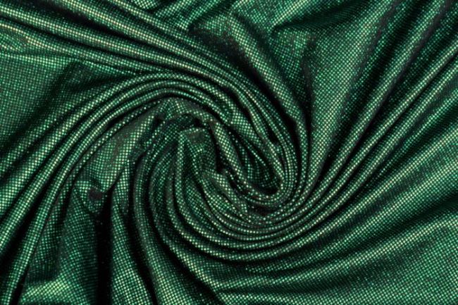 Lamé pletenina v zelené barvě PE9