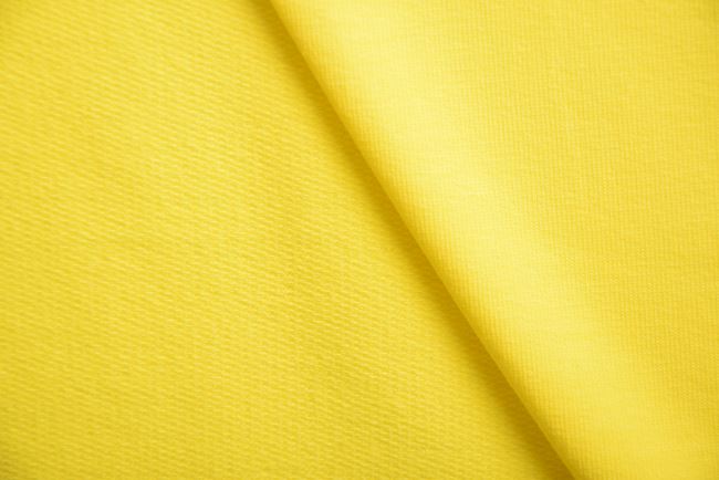 Teplákovina French Terry v jasně žluté barvě TG77136