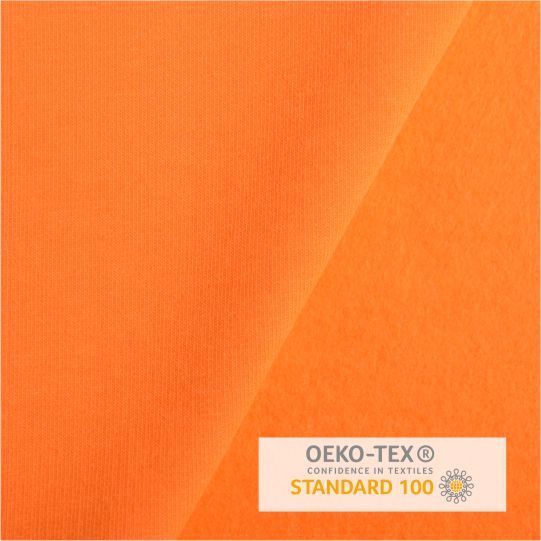 Počesaná teplákovina French Terry v oranžové barvě RS0202/035D