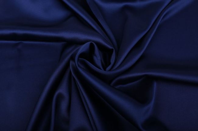 Pružné hedvábí v tmavě modré barvě 605692/5026
