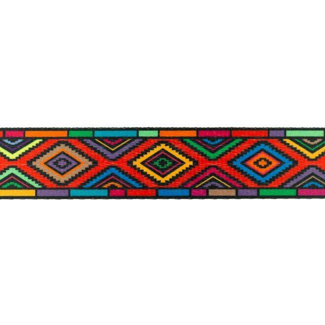 Popruh se vzorem mozaiky v šíři 3,5 cm 33132