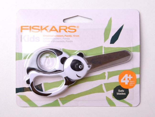 Dětské nůžky Fiskars s designem pandy 13 cm 1004613