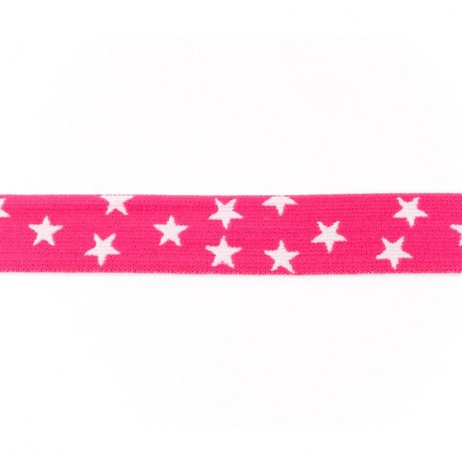 Ozdobná guma růžové barvy s hvězdičkami 41625