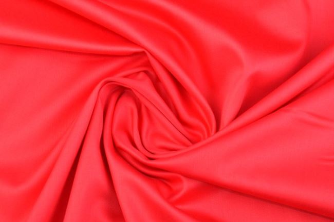 Bavlněné lesklé plátno v červené barvě TM1001-015