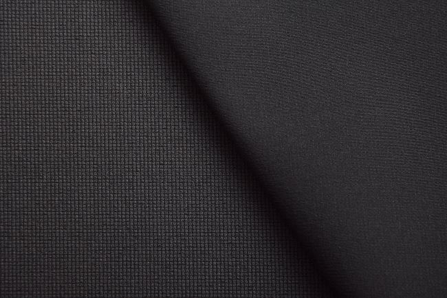 Látka na sportovní elastické kalhoty v tmavě šedé barvě DEC0010