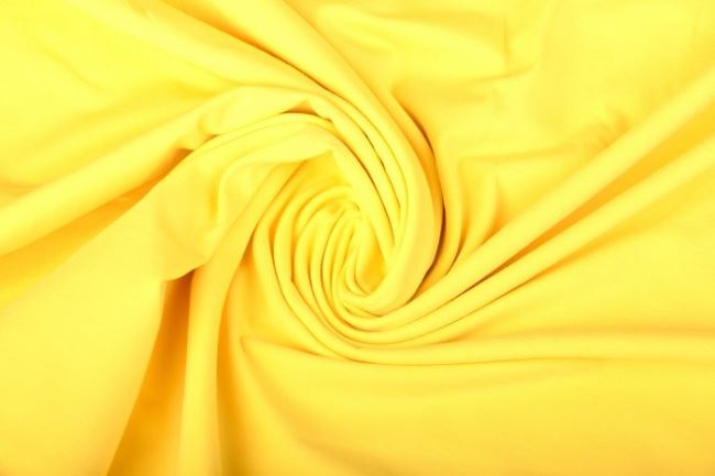 Bavlněný úplet v žluté barvě TG77161