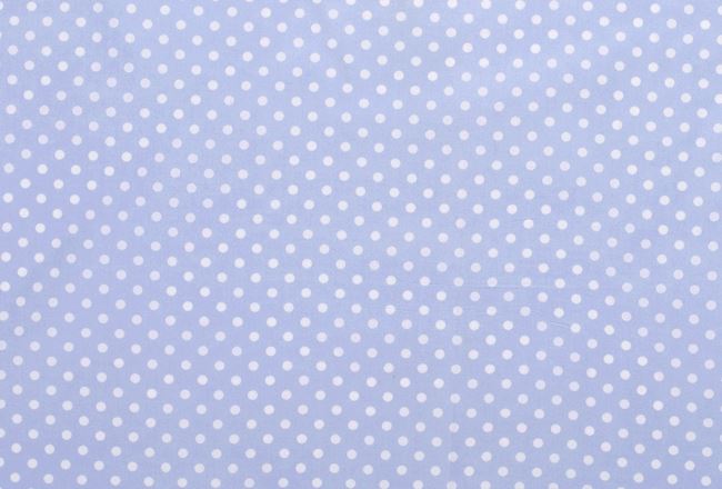 Bavlněná látka v modré barvě s puntíky 05570/002