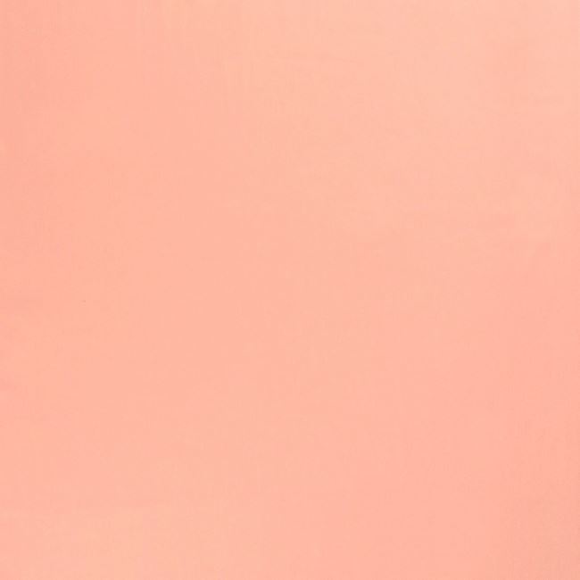 Bavlněný strečový satén v lososové barvě 03122/012
