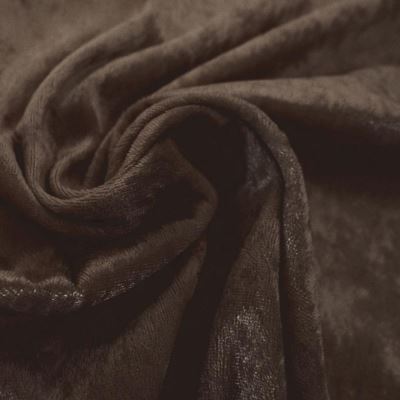 Velour de panne v hnědé barvě 0140/105