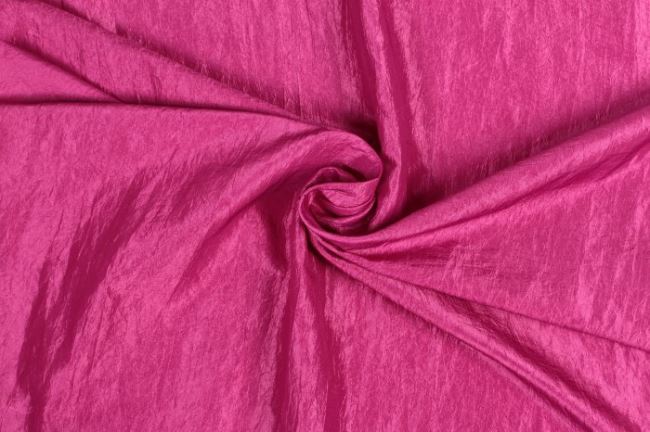 Krešovaný taft v sytě růžové barvě 05516/712