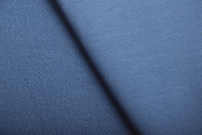 Teplákovina French Terry v modré barvě 186370