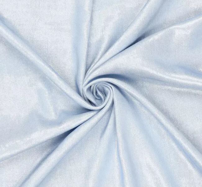 Košilová džínovina ve světle modré barvě s leskem 20245/635