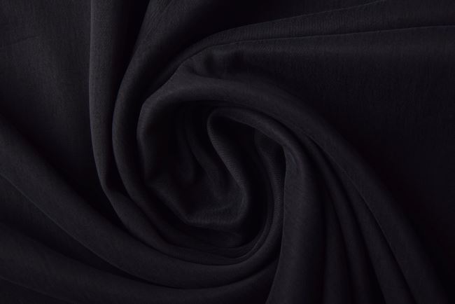 Cupro s příměsí bavlny v černé barvě Q209