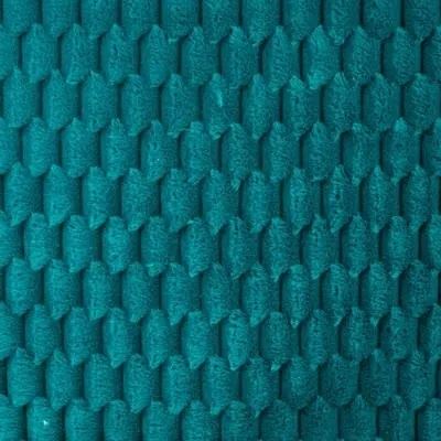 Kožešina v petrolejové barvě s geometrickým vzorem Q22706-944R Kožešina v petrolejové barvě s geometrickým vzorem Q22706-944R