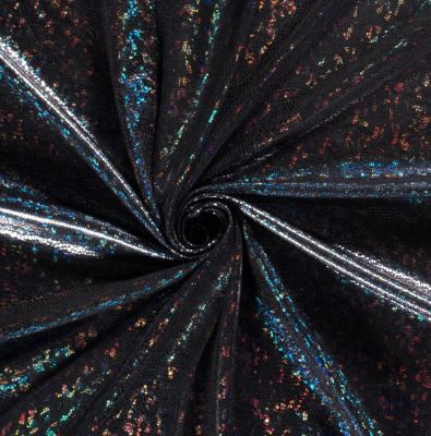 Černé lamé vzorované 02213/069