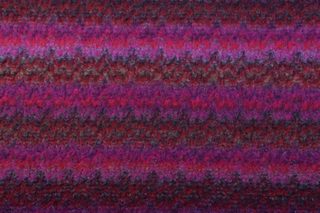 Kabátová látka ve fialové barvě s ozdobnými pruhy 6075/875