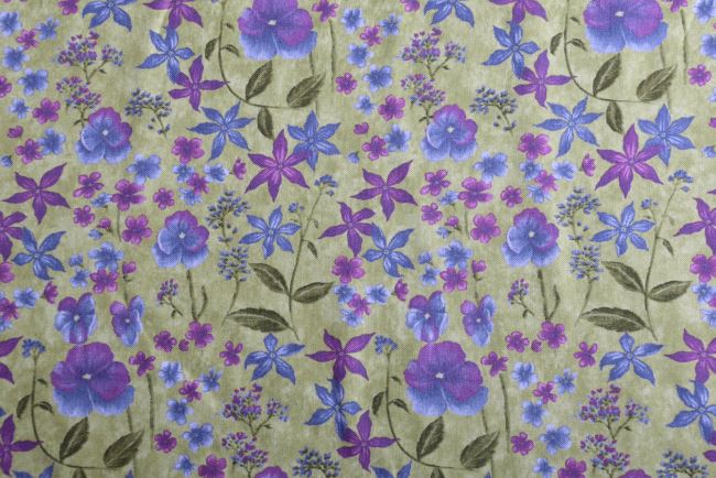 Americká bavlna na patchwork z kolekce Violet Hill od Holly Taylor 682311
