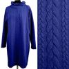 Pletenina v královské modré barvě s copánky 13423/655