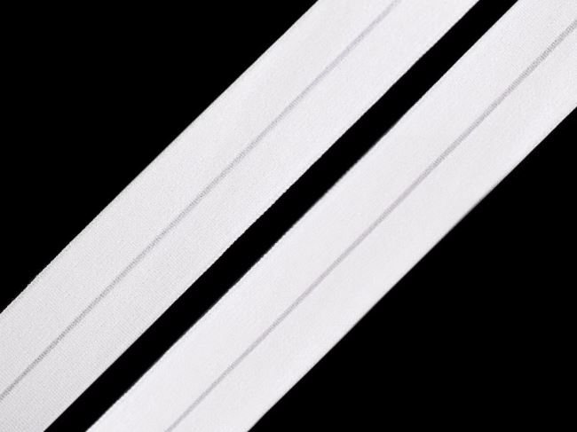 Lemovací gumička v bílé barvě 2 cm široká 440723