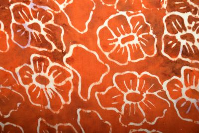 Pareo/sarong s batikovaným potiskem květin BALI157 (5)
