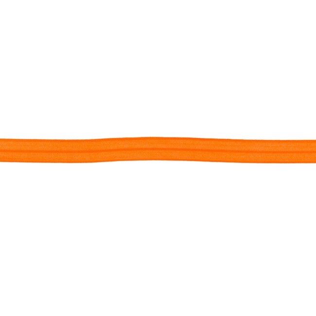 Lemovací gumička ve svítivě oranžové barvě 1,5 cm široká 40592