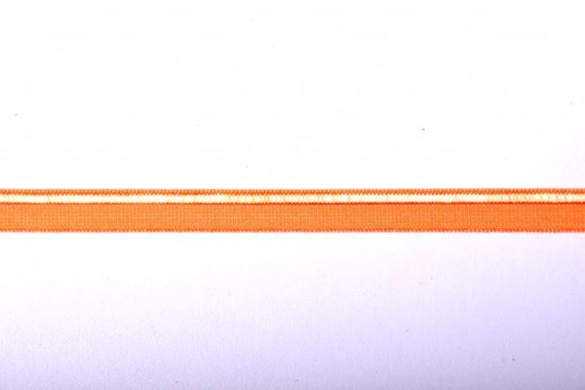 Lemovací pruženka v oranžové barvě o šířce 1 cm 43621