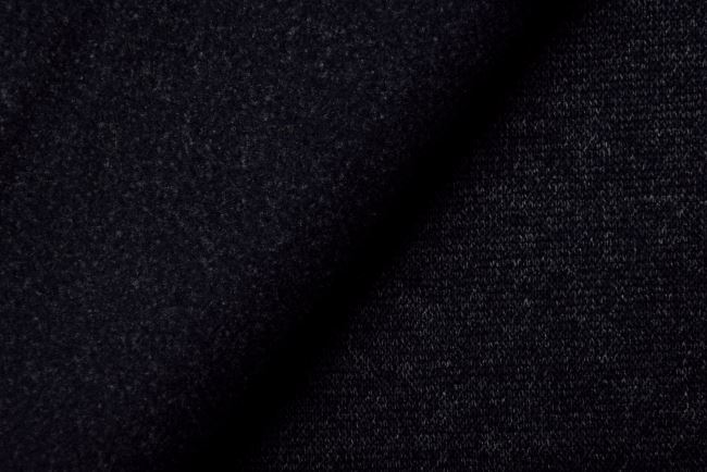 Počesaná pletenina v tmavě modré barvě Q22418-008D